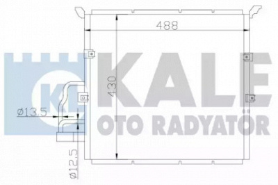 KALE OTO RADYATOR 385100 -  Конденсатор, кондиционер